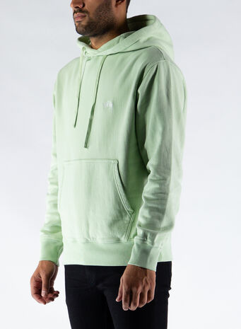 FELPA STOCK LOGO HOOD, GREEN, small