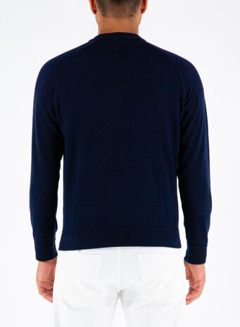 MAGLIONE GIROCOLLO, 890NAVY, small