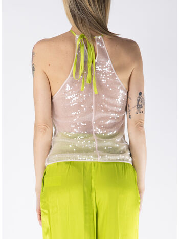 TOP SEQUIN HALTER, 4206 ROSA, small