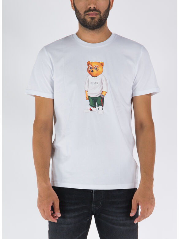 T-SHIRT CON STAMPA, WHITE, medium