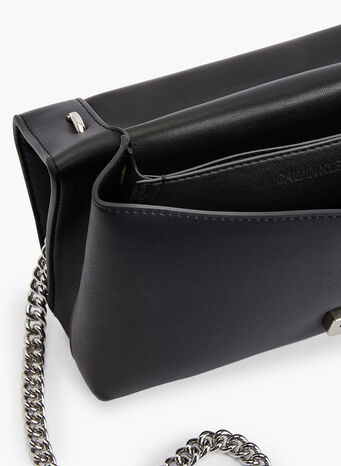 BORSA DA SPALLA FLAP CONVERTIBLE, BDSBLACK, small