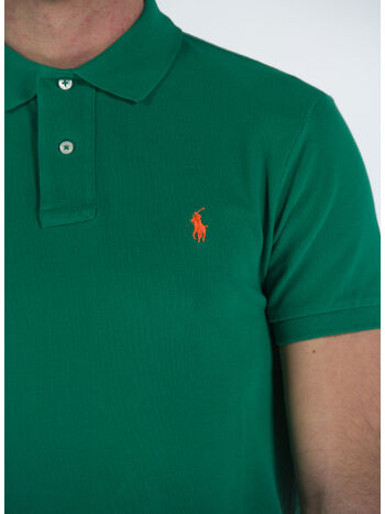 POLO A MANICHE CORTE, PRIMARY GREEN/C2240, small