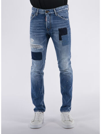 JEANS COOL GUY PATCH STRETCH DENIM, 470 DENIM, small