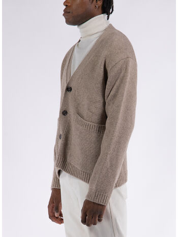 CARDIGAN LANGDALE, OATMEAL, small