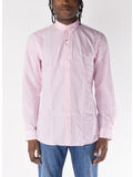 CAMICIA A RIGHE CON LOGO RICAMATO, CARMEL PINK/WHITE, thumb