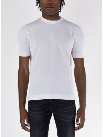 T-SHIRT GIROCOLLO, 001 BIANCO, small