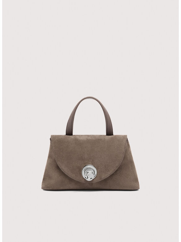 BORSA A MANO NIKLA SUEDE BIMATERIAL SMALL, N59 WARM TA/WARM TA, medium