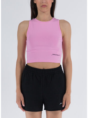 T-SHIRT CORTA IN BIELASTICO, ROSA BONBON, small