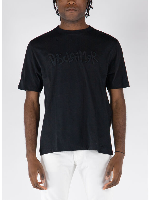 T-SHIRT CON RICAMO, NERO, large