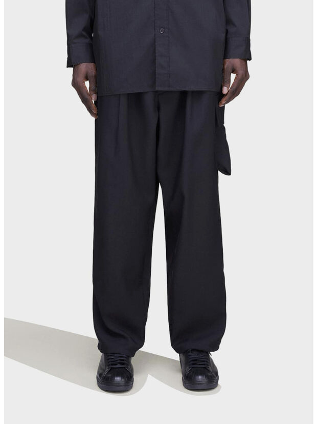 PANTALONE SPORT UNIFORM CARGO, BLACK, large