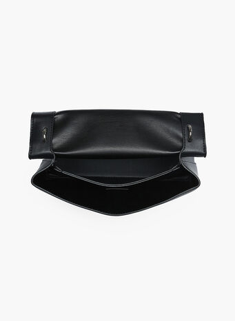 BORSA DA SPALLA FLAP CONVERTIBLE, BDSBLACK, small