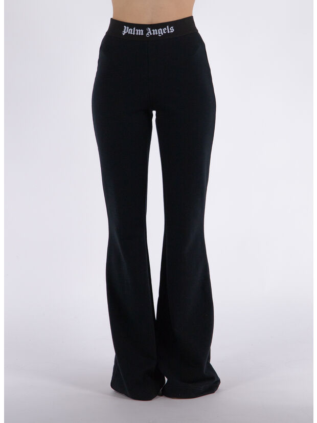 PANTALONE LOGO TAPE FLARE, 1010 BLACK BLACK, large
