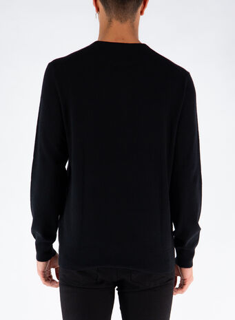 MAGLIONE IN LANA MERINO, POLOBLACK, small