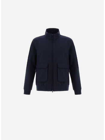 BOMBER IN LAYERS WOOL STORM, 9200 BLU, small