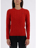 MAGLIONE TRECCIATO, FADED RED, thumb