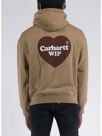 FELPA HEART SWEAT, 07EXX DUSTY H BROWN, small