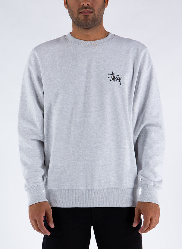 FELPA BASIC CREW, ASHHEATHER, large
