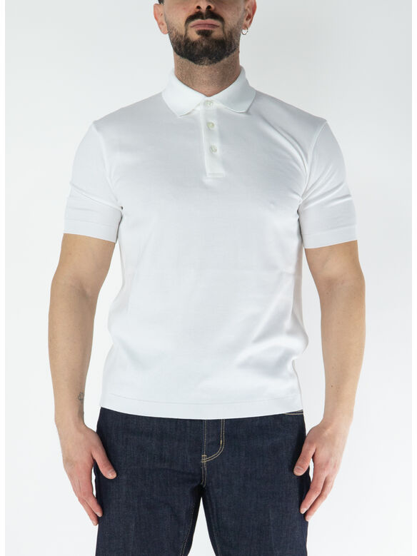 POLO IN MAGLIA, 1000 BIANCO, medium