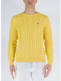 MAGLIONE A TRECCIA, EMPIRE YELLOW , thumb