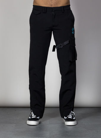 PANTALONE FORMAL CARGO, BLACK, small