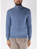 MAGLIONE FULL ZIP A COLLO ALTO, 215 ZUCCHERO, thumb