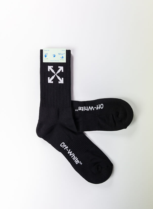 CALZINI ARROW MID SPORT, BLACK/WHITE, large