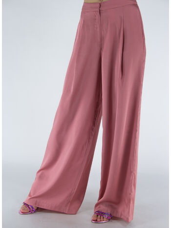 PANTALONE SATIN WIDE LEG, 669DUSTYROSE, small