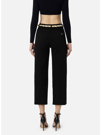 JEANS CROPPED WITH CHAIN BELT, 110, small