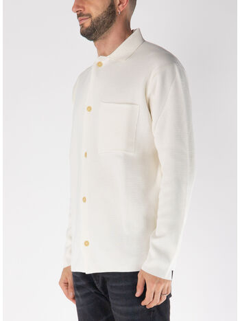 CAMICIA IN MAGLIA CON TASCA, 020, small