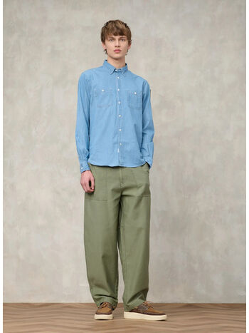 PANTALONE HANOVER DYED, 694 VERDE OLIVASTRO, small