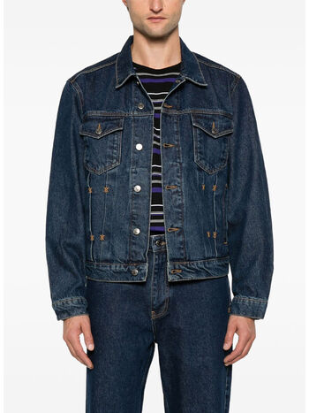 GIACCA BOMI IN DENIM, BLUE, small