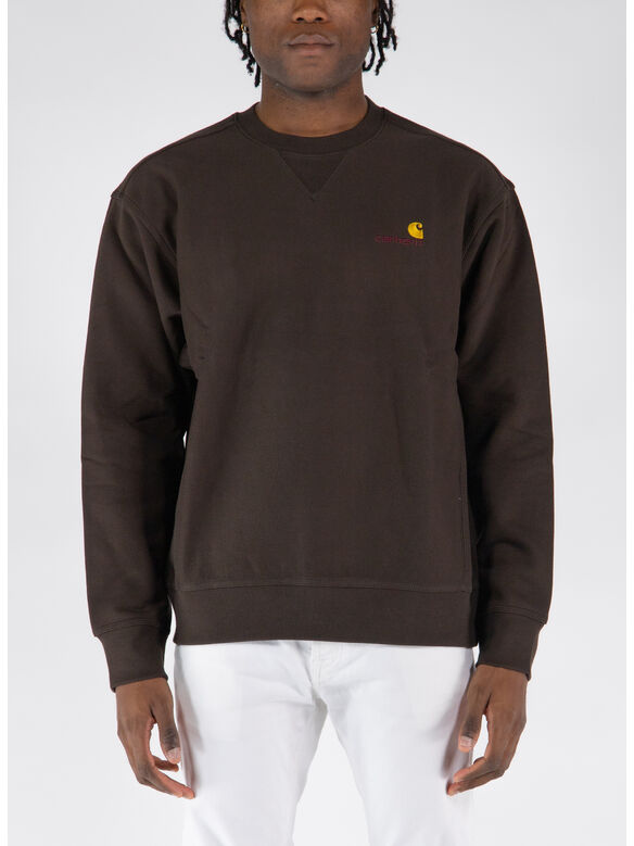 FELPA AMERICAN SCRIPT, 47XX TOBACCO, medium
