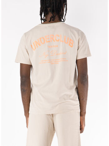 T-SHIRT GIROCOLLO A MANICHE CORTE, SABBIA, small