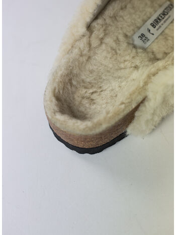 CIABATTA ARIZONA BIG BUCKLE SHEARLING, EGGSHELL, small