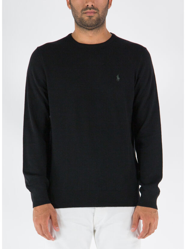 MAGLIONE GIROCOLLO, POLO BLACK, large
