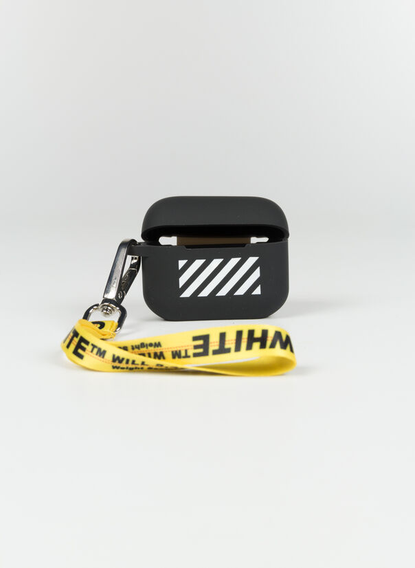 OFF-WHITE CUSTODIA PER AIRPODS DIAGONALI INDUSTRIALI Nero Uomo | Selecteur