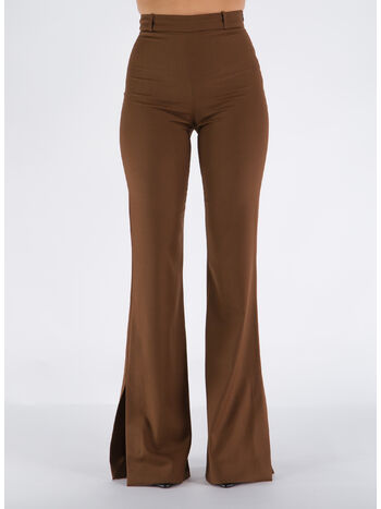 PANTALONE A CAMPANA THE VICTORIA WOOL, BRONZE, small