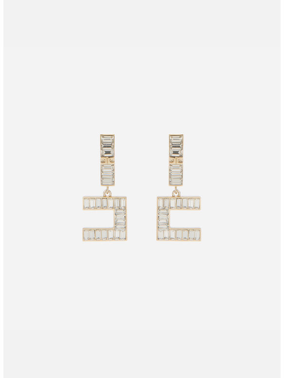 ORECCHINI CON STRASS, 610 ORO, medium