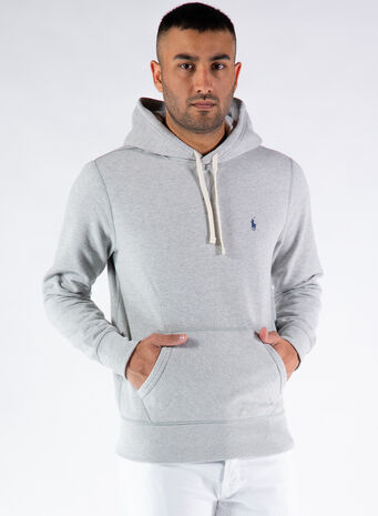 FELPA CON CAPPUCCIO FLEECE, ANDOVERHEATHER, small