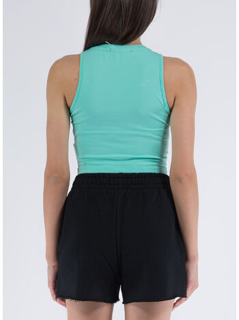 T-SHIRT CORTA IN BIELASTICO, VERDE MENTA, small