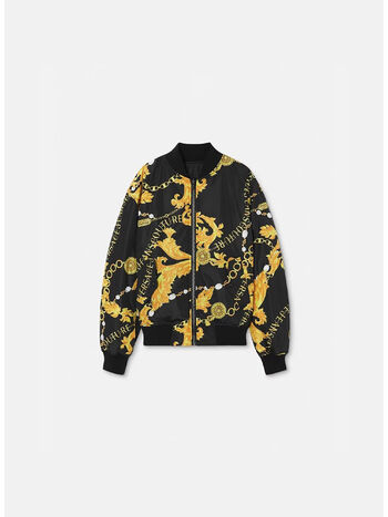 GIACCA BOMBER REVERSIBLE COUTURE, G89 BLACK/GOLD, small