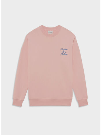 FELPA GIROCOLLO SLOGAN CURSIVE, LP LIGHT PINK, small
