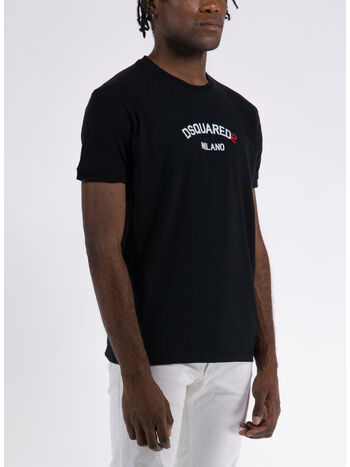 T-SHIRT DSQUARED2 MILANO, 900 BLACK, small