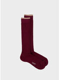 CALZA COTTON BASIC UNISEX, 0008 BORDEAUX, thumb