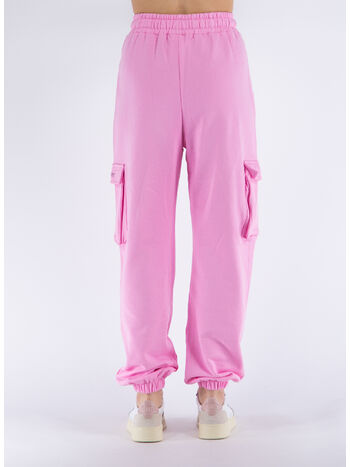 PANTALONE IN FELPA, ROSA BON BON , small