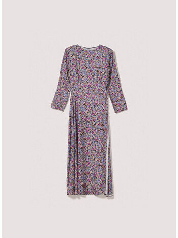ABITO GIROCOLLO CON SPACCO, MONET PURPLE, small