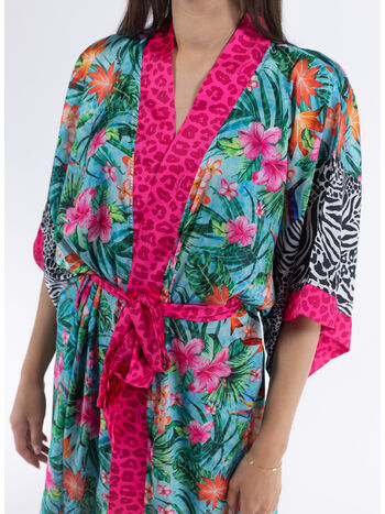 KIMONO LUNGO LEO PINK FLAMINGO, 200 VAR.UNICA, small