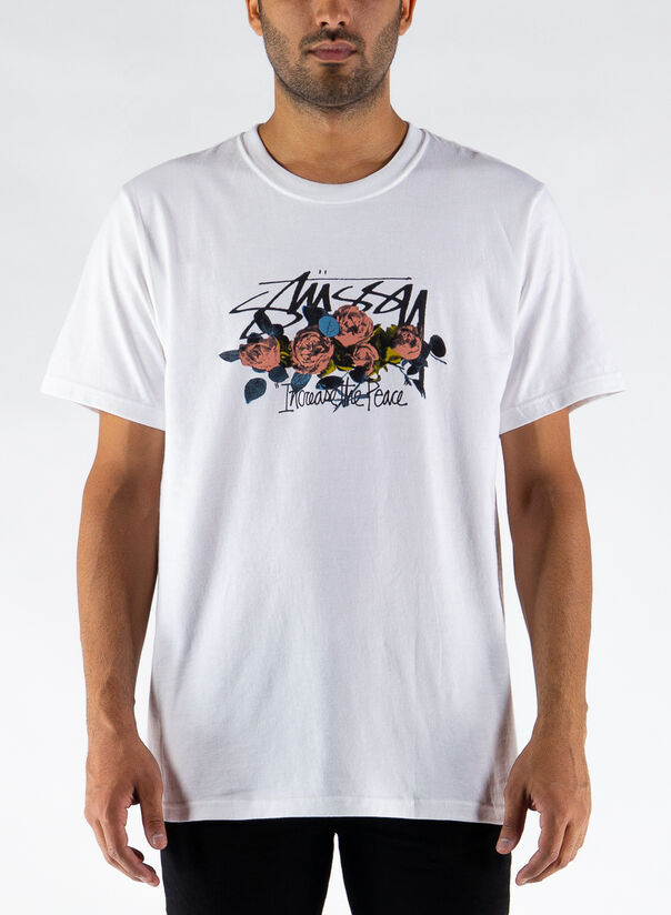 T-SHIRT ITP ROSES, WHITE, large