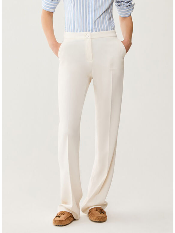 PANTALONE AMPIO, 001 AVORIO, medium