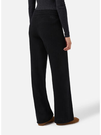 PANTALONI PALAZZO CAMBON IN PURA LANA, 00037I 00BLACK, small